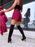 "NEXT LEVEL" shorts 21446 + belt - BURGUNDY