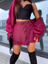 "NEXT LEVEL" shorts 21446 + belt - BURGUNDY