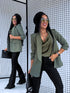 Khaki, ONE SIZE jacket + khaki top