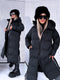 "COYOTE FC7633" long coat - BLACK