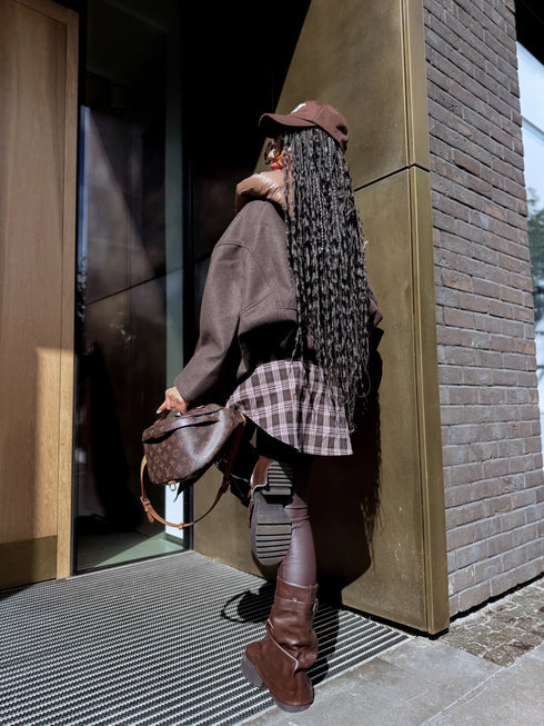 Jacket "ORDER 9085" - chocolate with cappuccino