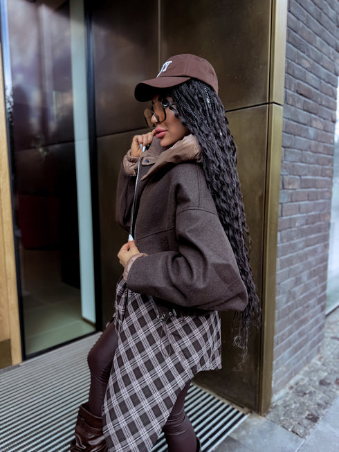 Jacket "ORDER 9085" - chocolate with cappuccino