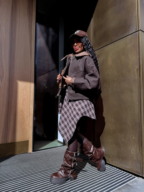 Jacket "ORDER 9085" - chocolate with cappuccino