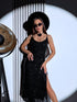 Fliter dress "GOLDEN MANIA 099" - BLACK