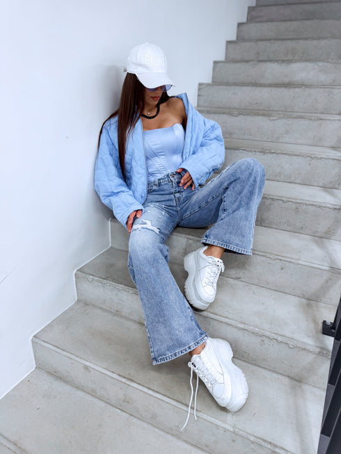 "STRONG DENIM HM8646-3" džinsai - MID BLUE
