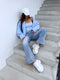 "STRONG DENIM HM8646-3" džinsai - MID BLUE