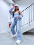"STRONG DENIM HM8646-3" džinsai - MID BLUE