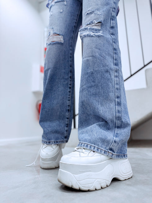 "STRONG DENIM HM8646-3" džinsai - MID BLUE