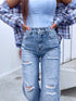 "STRONG DENIM HM8646-3" džinsai - MID BLUE