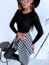 Knitted top "UNLIKELY ZS33" - BLACK
