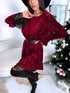 Kleita "BURGUNDY SPARKL STAR 7785" - BORDO PRE-ORDER