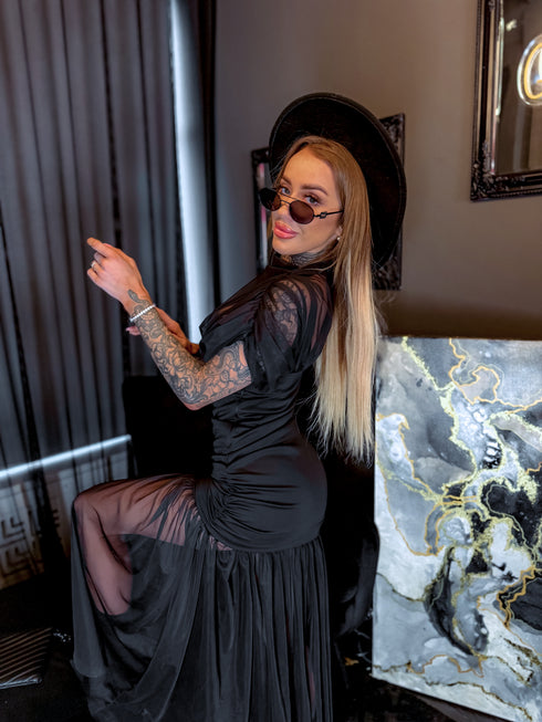 Dress "GERMANY" - LM08111 - BLACK