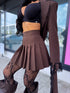 Pleated skirt "MINI ME" 2191 - CHOCO