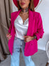 Raspberry Pink, ONE SIZE Blazer + White Top