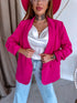 Raspberry Pink, ONE SIZE Blazer + White Top