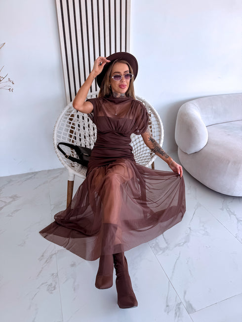 Dress "GERMANY" - LM08111 - CHOCO