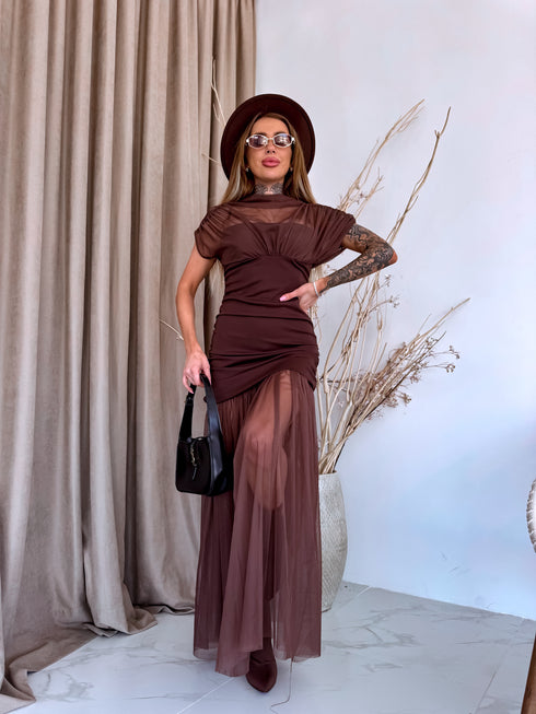 Dress "GERMANY" - LM08111 - CHOCO