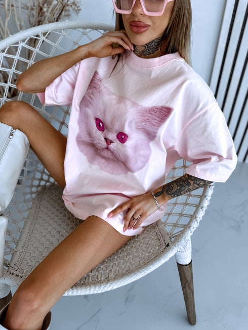 Marškinėliai „PINK CAT“