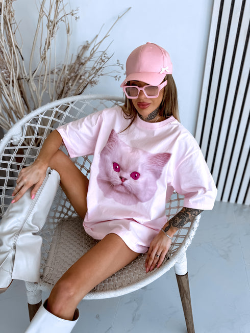 Marškinėliai „PINK CAT“