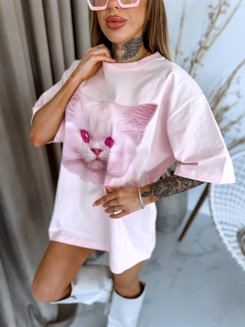 Marškinėliai „PINK CAT“