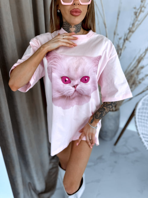 Marškinėliai „PINK CAT“