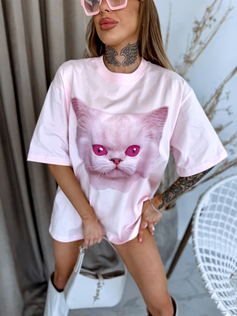 Marškinėliai „PINK CAT“