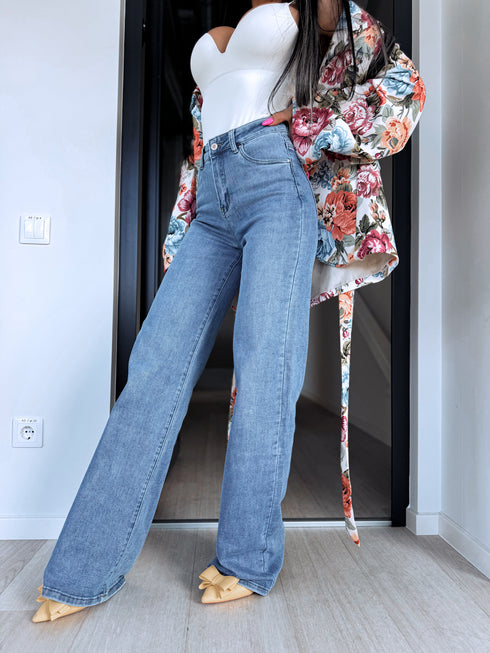 "TALL GREATEFUL DJ2788" džinsa bikses - GAIŠI ZILAS