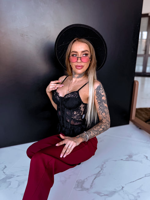 Nėrinių korsetas "BLACK DEGREE" ST13220