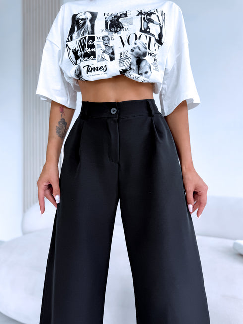 Тканевые брюки "LAST KISS" - ЧЕРНЫЕ