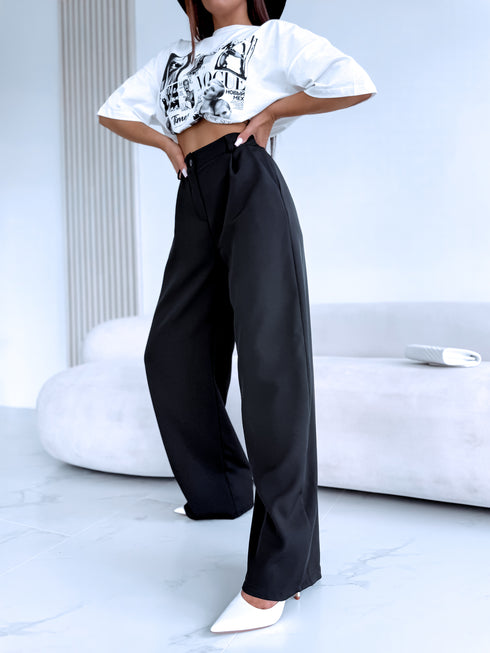 Тканевые брюки "LAST KISS" - ЧЕРНЫЕ