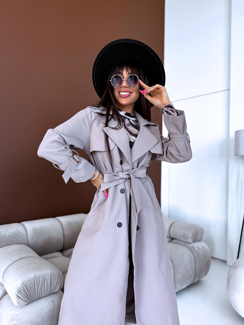 KAPUČĪNO BRŪNS, garais trencis 02 "PAVASARA LUX"