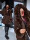 "JANUARY 61007" pusgarā parka - CHOCO