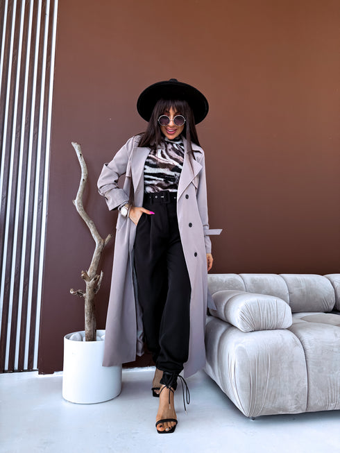 KAPUČĪNO BRŪNS, garais trencis 02 "PAVASARA LUX"