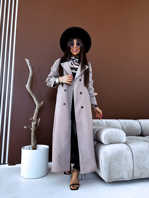 KAPUČĪNO BRŪNS, garais trencis 02 "PAVASARA LUX"