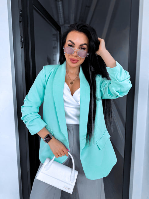 Mint, ONE SIZE jacket + white top PRE-ORDER