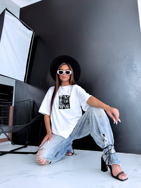 T-krekls "SET UP" - BALTS