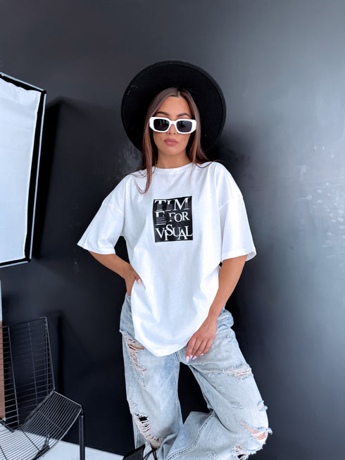 T-krekls "SET UP" - BALTS