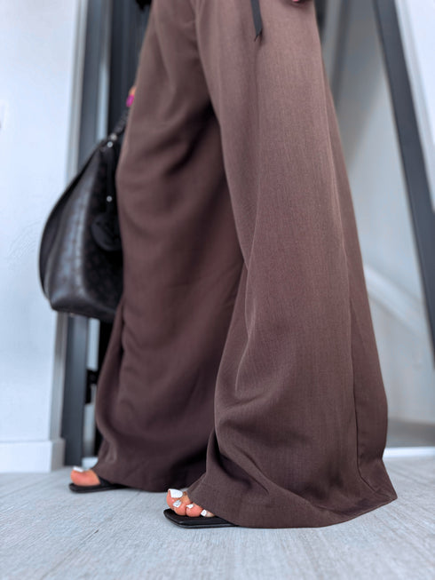 Fabric pants "AIR FLOW" 26155 - CHOCO