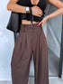 Fabric pants "AIR FLOW" 26155 - CHOCO