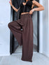 Fabric pants "AIR FLOW" 26155 - CHOCO