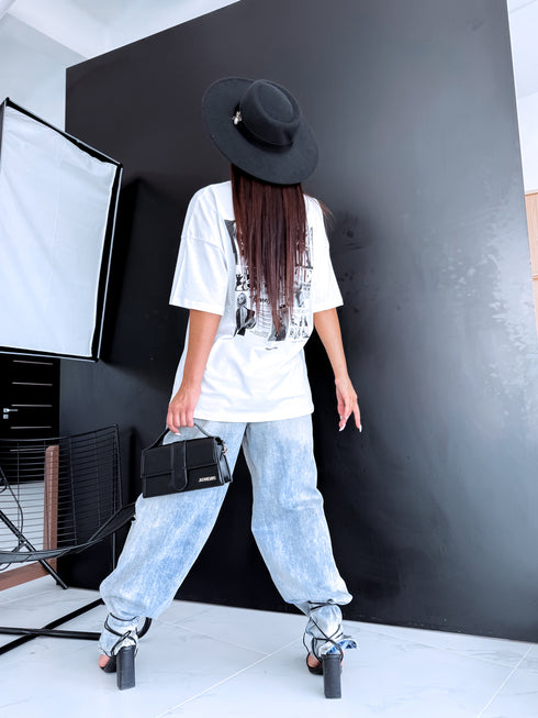 T-krekls "SET UP" - BALTS