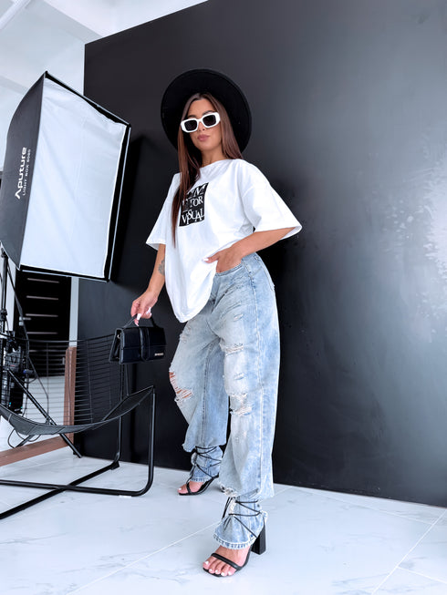 T-krekls "SET UP" - BALTS