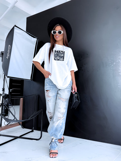 T-krekls "SET UP" - BALTS