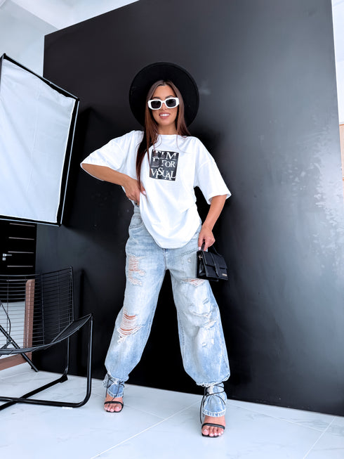 T-krekls "SET UP" - BALTS