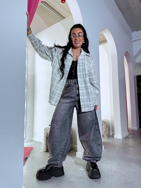 "LOOK AT ME" A3837 jeans - DARK GRAY