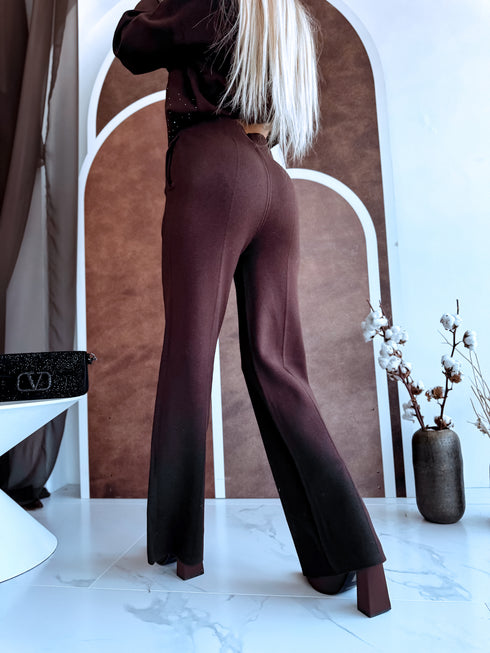 Megztas komplektas "Crystal Xmas LO-133AB" - CHOCO