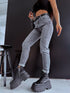 MOM FIT denim jeans "SILVER CITY" DJ2687 - GREY