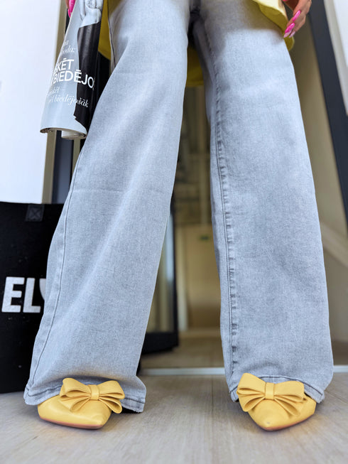 Džinsa bikses "I LIED" T6078-4 - GAIŠI PELĒKAS