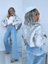 Silver Tone, Faux Leather Jacket "MAGMA 16133"