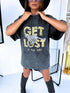 T-shirt "GET LOST" - dark gray